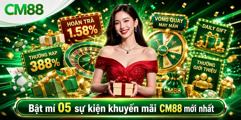 Bật mí 05 sự kiện khuyến mãi CM88 mới nhất