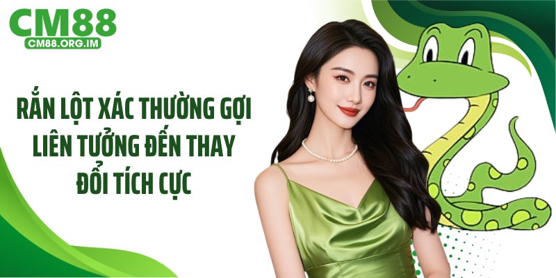 Rắn lột xác thường gợi liên tưởng đến thay đổi tích cực